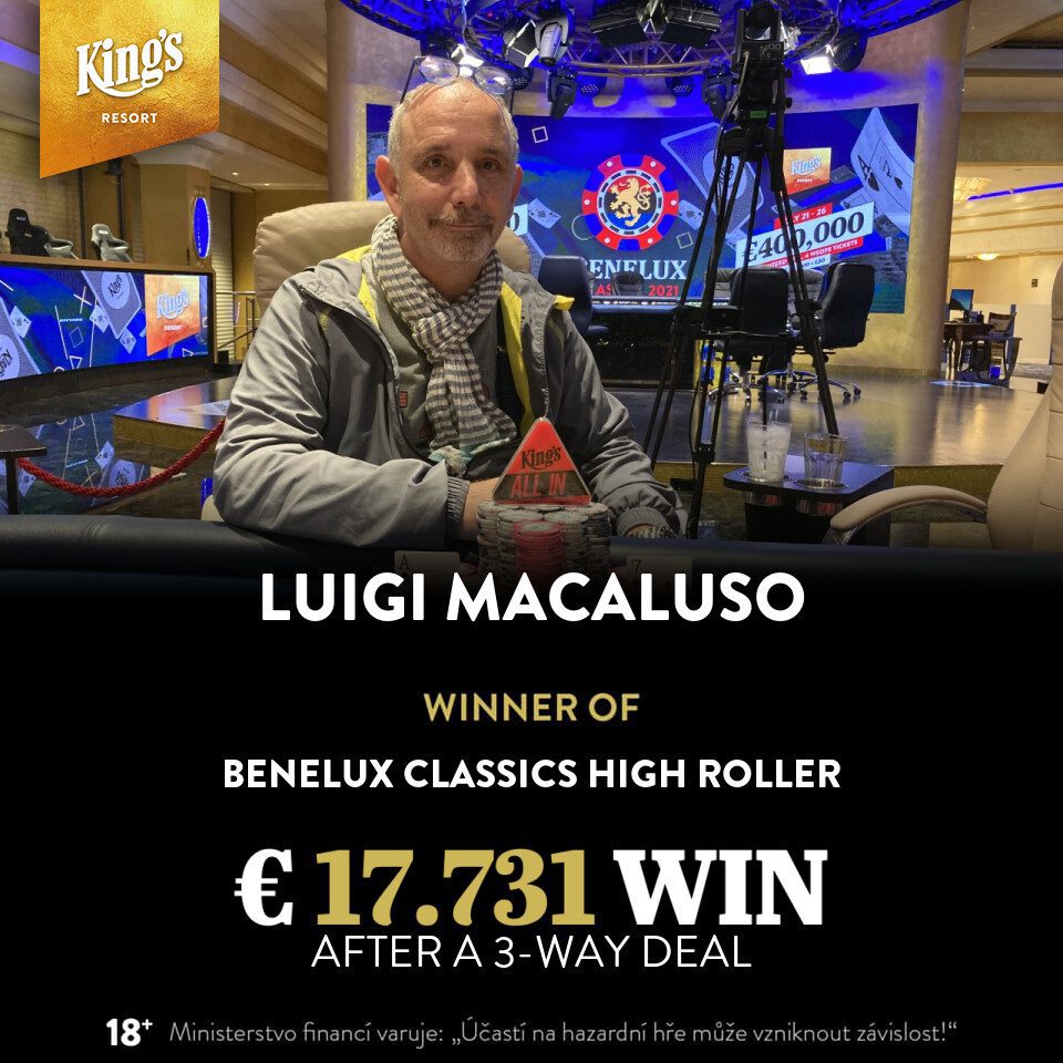 Benelux Classics Grand Final - €550 High Roller - Luigi Macaluso