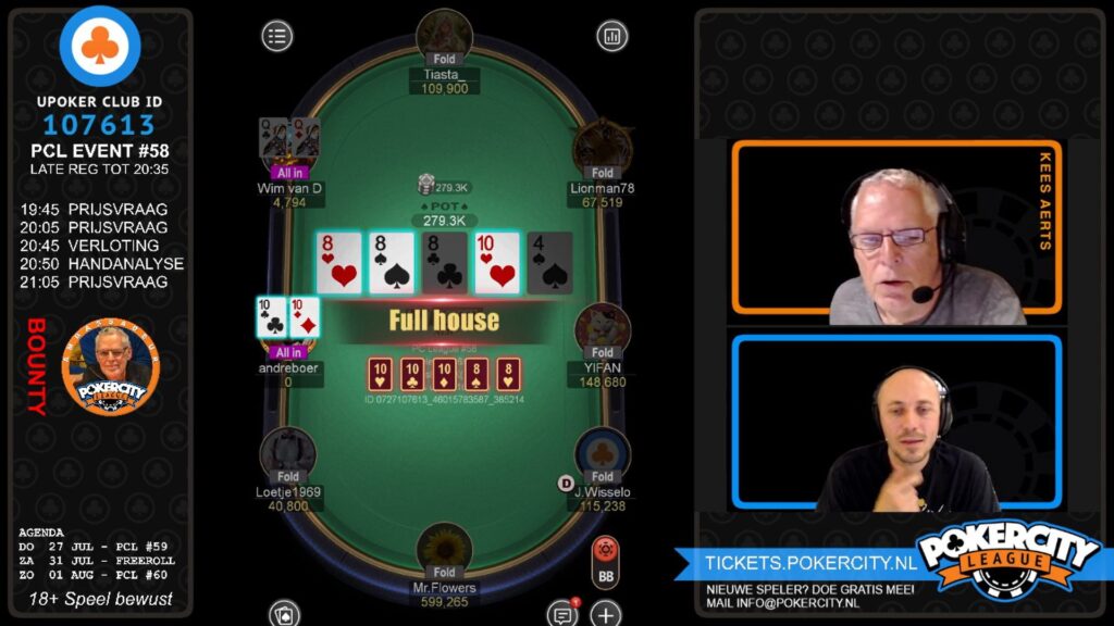 PokerCity League #58 - Wim van Dorsten Bubble