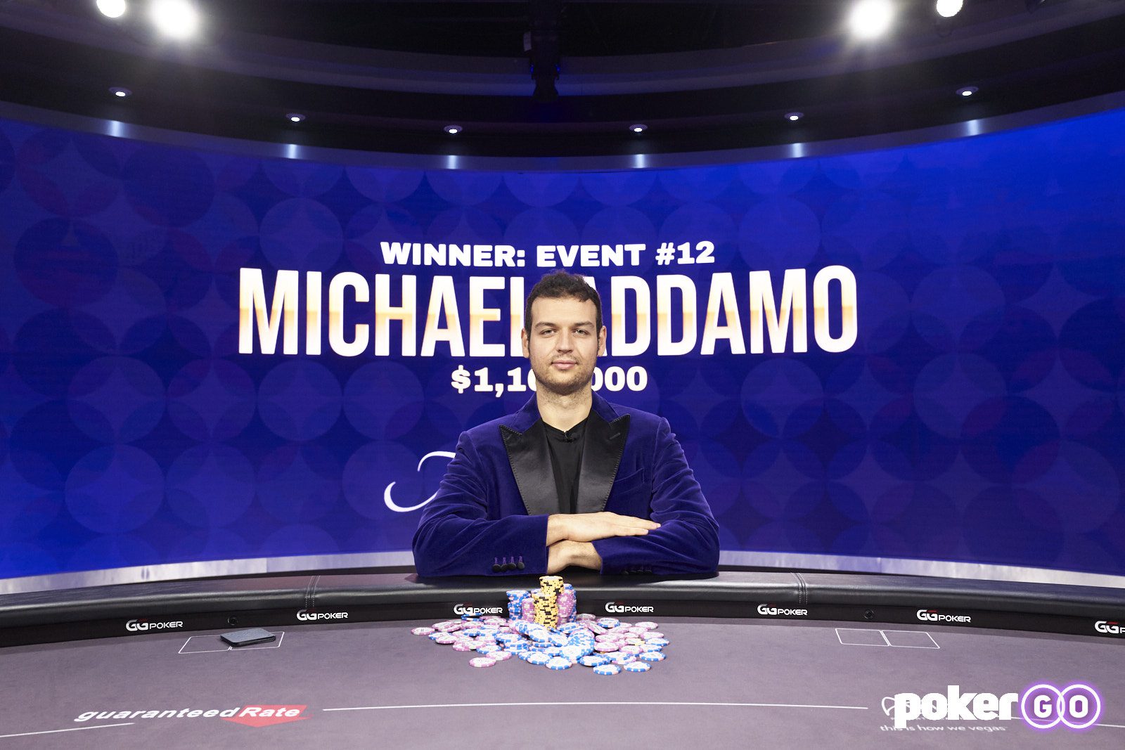 Poker Masters - Purple Jacket winnaar Michael Addamo