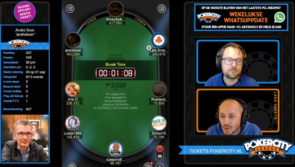 PokerCity League - Seizoen 2 - #14 - Finaletafel