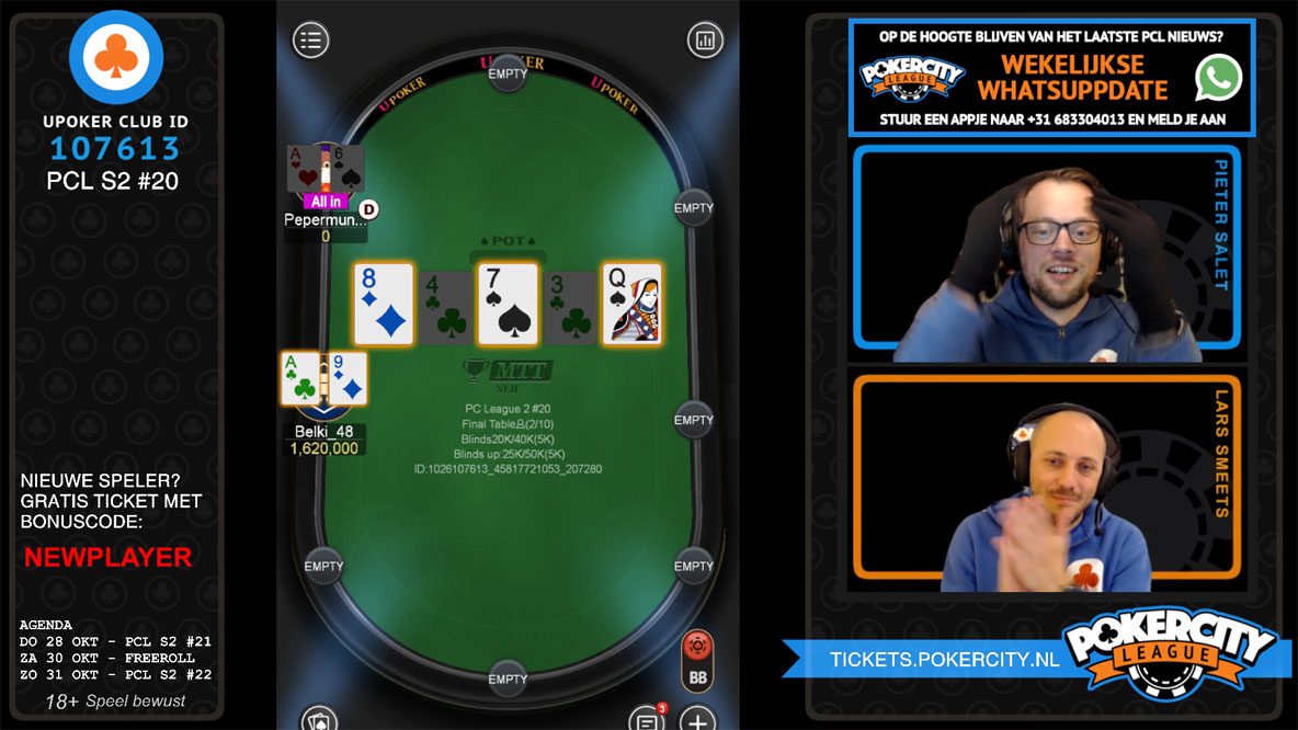 PokerCity League - Ronde 20 - Huib Belksma