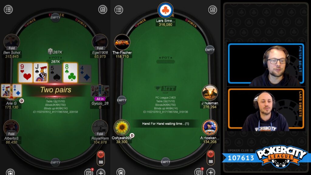 PokerCity League - Ronde 22 - Moreno Rutten Bubble Boy