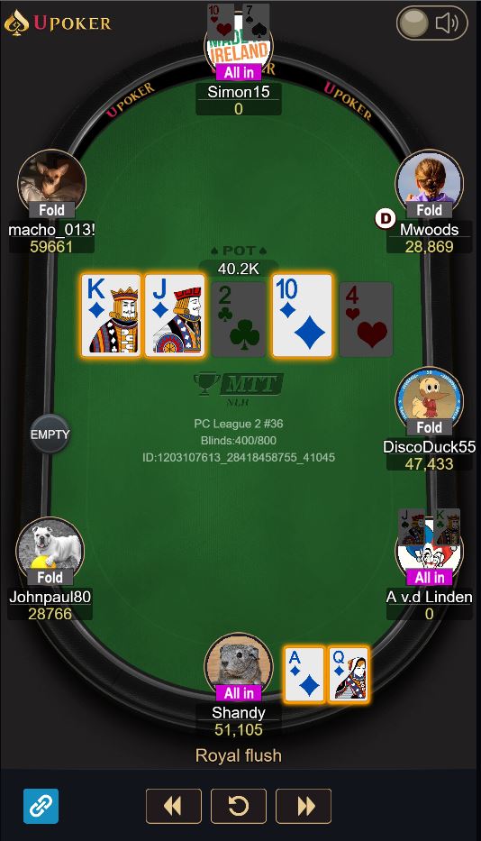 PokerCity league - Seizoen 2 - #36 - Royal Flush Bart Jagtenberg