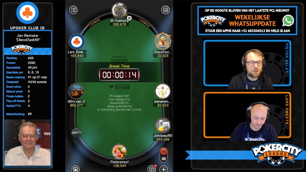 PokerCity League - Seizoen 2 - Ronde 47 - Finaletafel