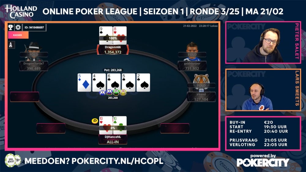 Holland Casino Online Poker League - #3 - FT Bubble