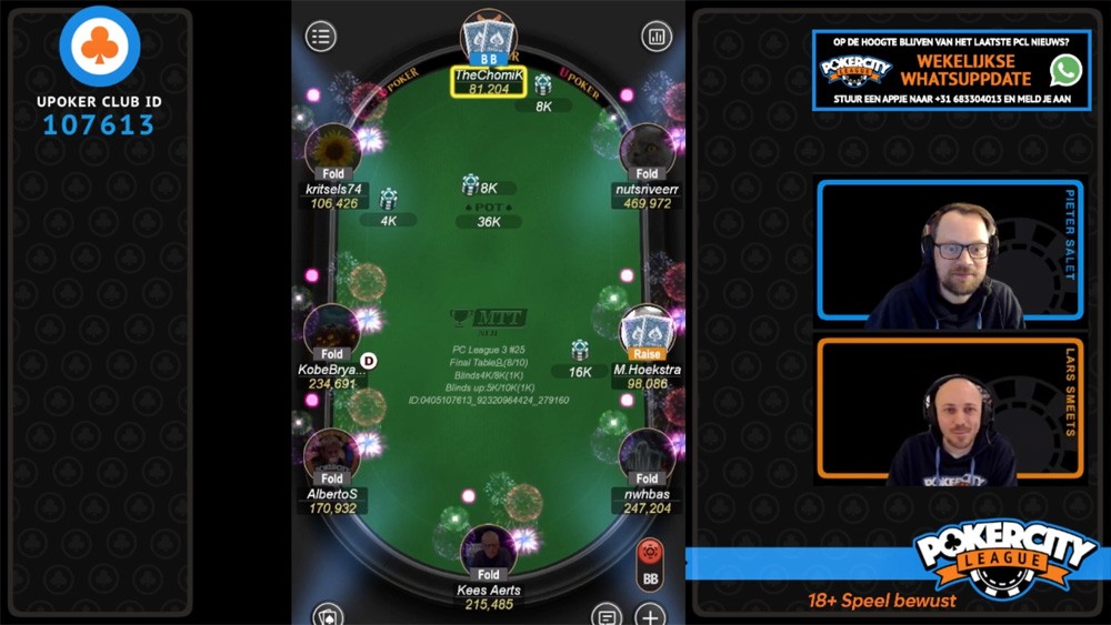 PokerCity League - Seizoen 3 - #25 - Finaletafel