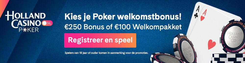 Holland Casino Online - Daftar dan dapatkan paket sambutan poker €20!