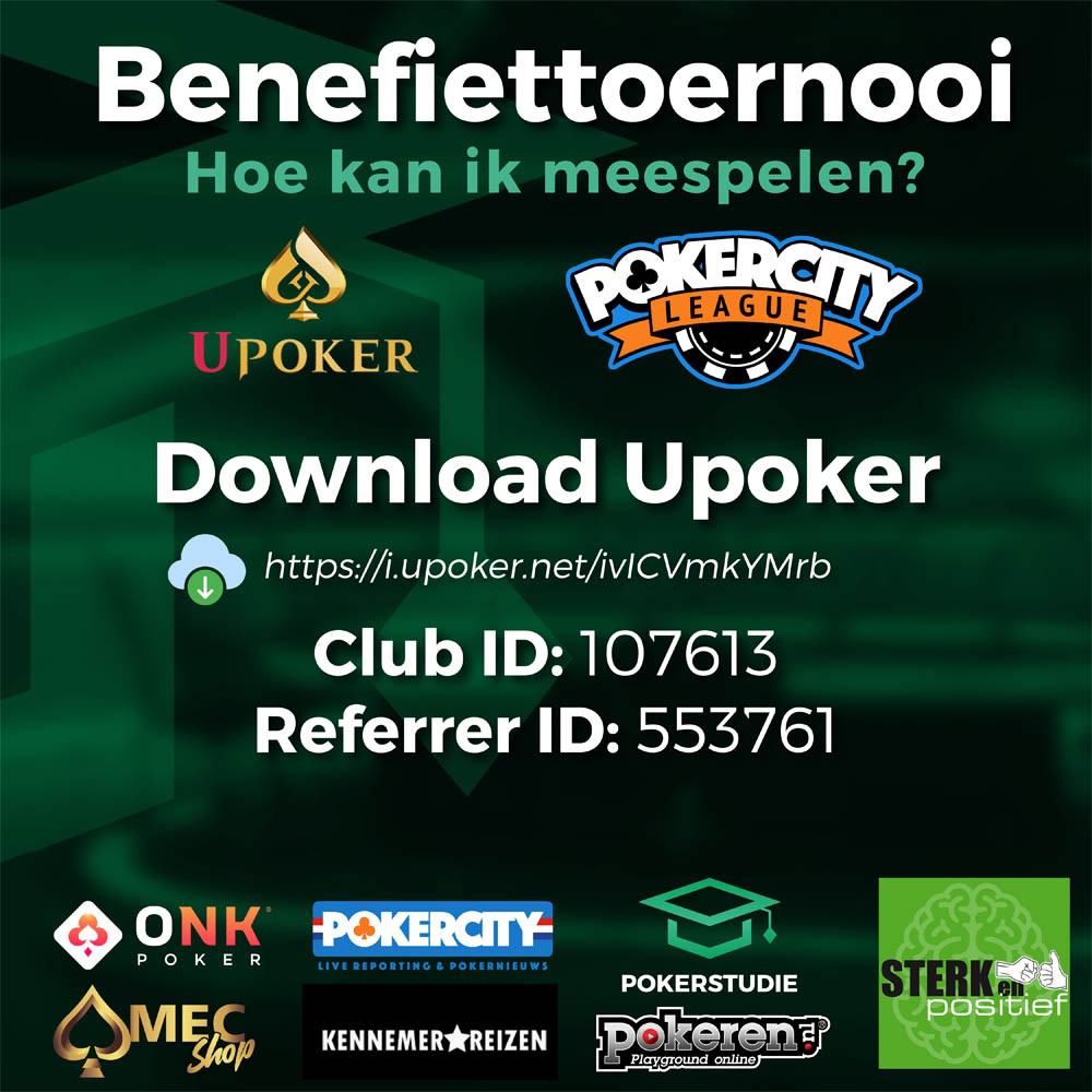 Pokerstudie benefiettoernooi Niels de Moree