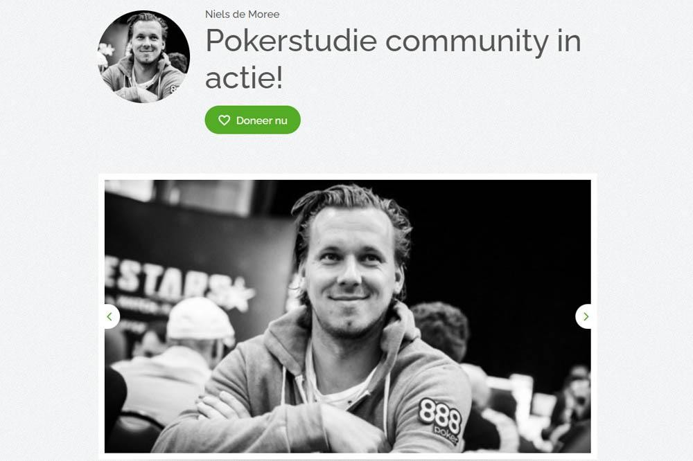 Pokerstudie benefiettoernooi Niels de Moree