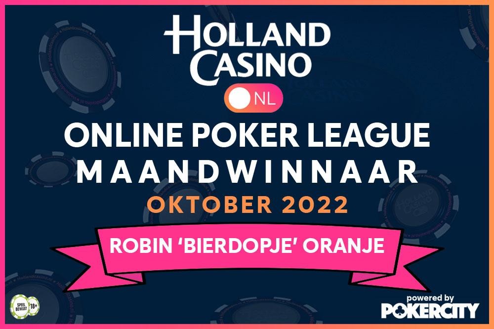 Holland Casino Online Poker League - Seizoen 2 - Oktober 2022 - Robin Oranje