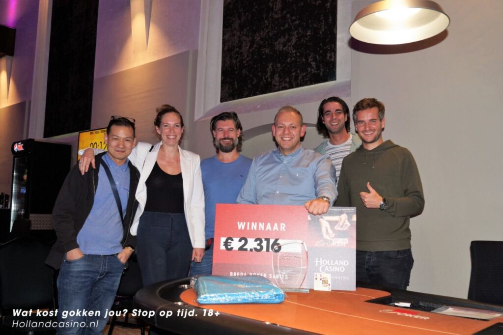 Dim Slagmolen wint €150 NLH Turbo Freeze Out | Breda Poker Series
