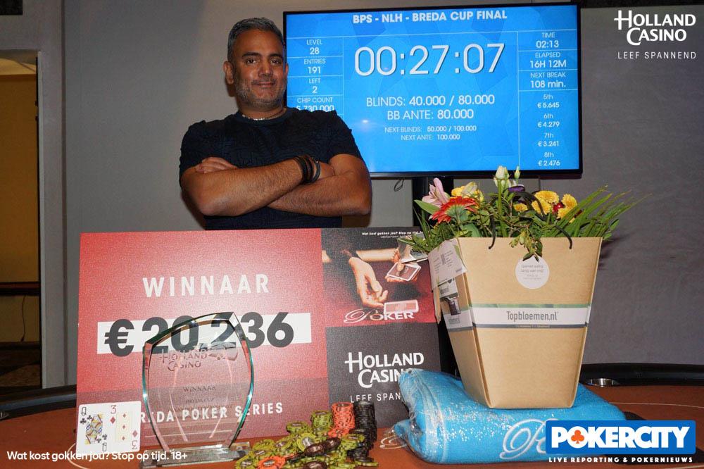 Robert Galant memenangkan Piala Breda €565 (€20.236) |  Seri Poker Breda