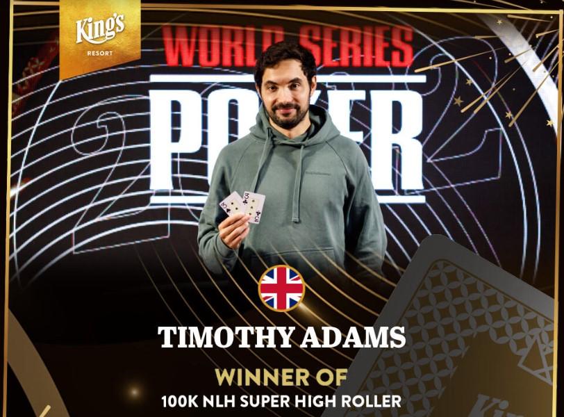 Timothy Adams - WSOP Europe 2022 