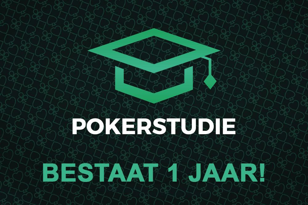 Pokerstudie bestaat 1 jaar!