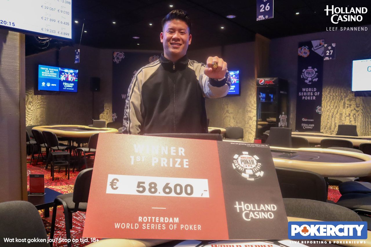 Helmut Phung wint €2.200 High Roller WSOPC Rotterdam