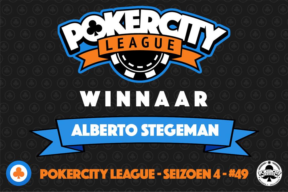 PokerCity League - Seizoen 4 - #49 - Alberto Stegeman