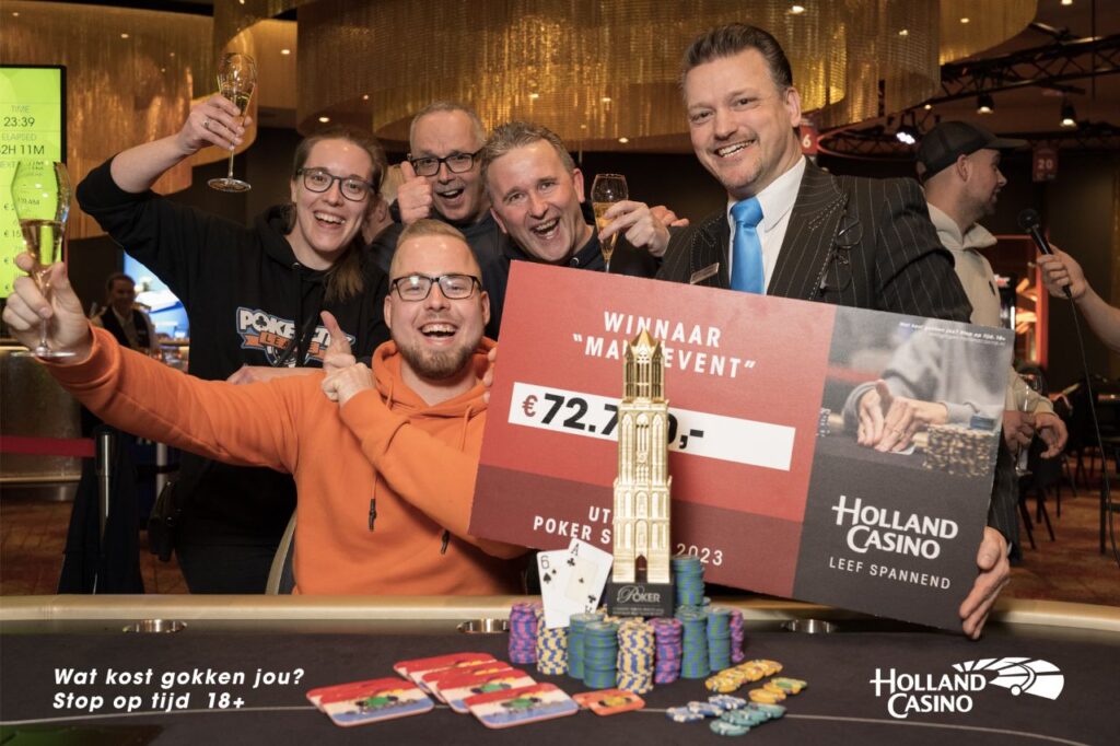 Melvin Olierook wint Utrecht Poker Series januari 2023