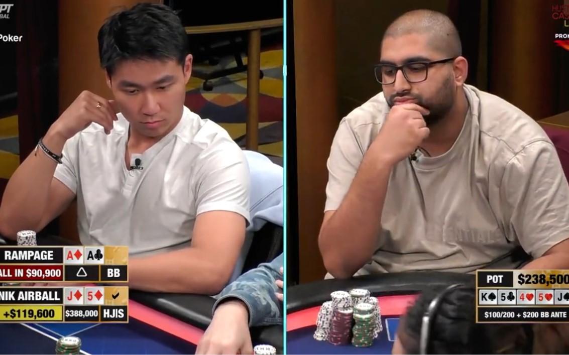 Ethan 'Rampage' Yau (l) vs. Nik Airball (r)