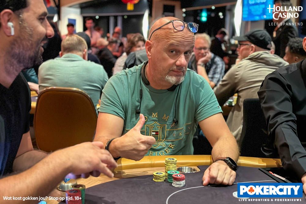 Amsterdam Poker Series Grote stack Bakker bij Dag 1A van Main