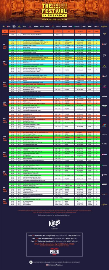 The Festival Rozvadov 2024 | Speelschema