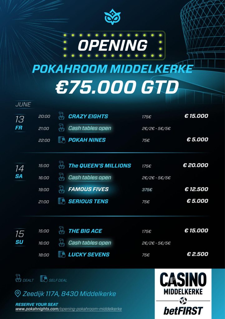 Speelschema Openingsweekend