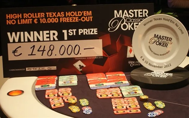 Het bordje en het prijzengeld | 2012/11 - Master Classics of Poker - 10.000 High Roller