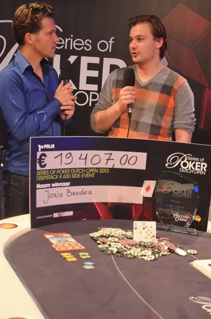 Joris Brader wint, interview Rolf Slotboom | 2013/12 - Dutch Open - 600 eu Dutch Open Side Event