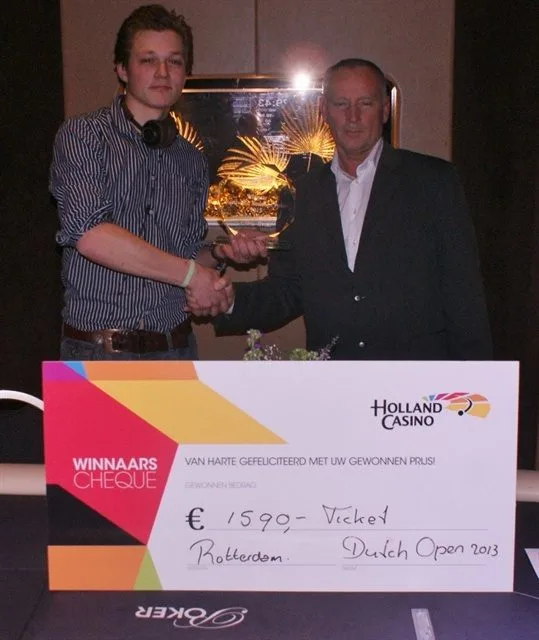 De winnaar | 2013/02 - Rotterdam Series of Poker - 300 eu NLHE FO