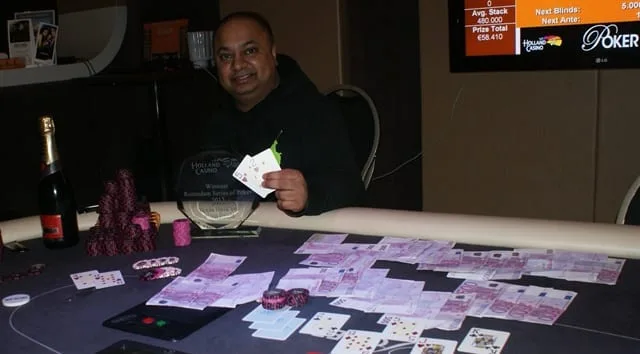 Stieven Razab-Sekh de winnaar! | 2013/02 - Rotterdam Series of Poker - 500 eu NLHE FO