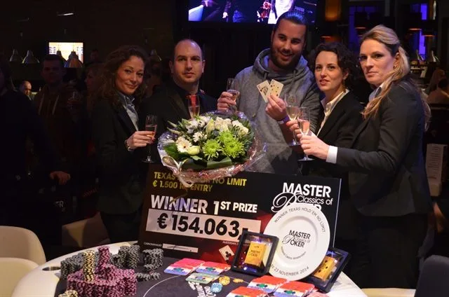 Kees en het MCOP team | 2014/11 - Master Classics of Poker - 1500 eu NLHE Re-Entry