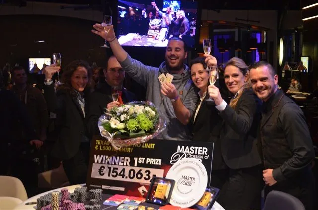 Kees en het MCOP team | 2014/11 - Master Classics of Poker - 1500 eu NLHE Re-Entry