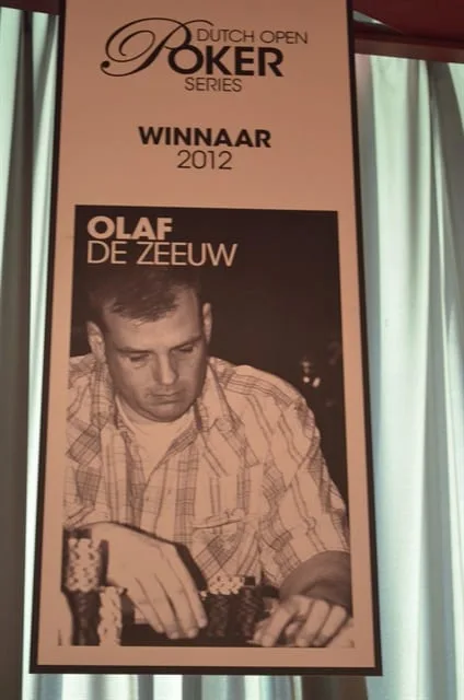 Winnaar 2012: Olaf de Zeeuw | 2014/12 - Dutch Open - 1.500 eu Dutch Open Main Event