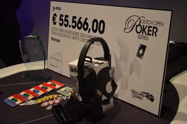 De hoofdprijs in het Dutch Open | 2014/12 - Dutch Open - 1.500 eu Dutch Open Main Event