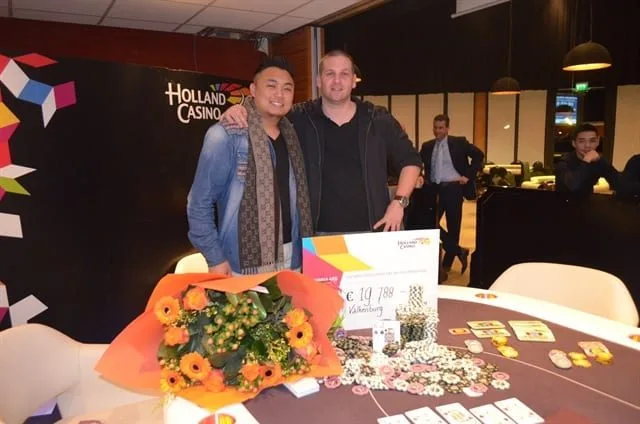 Winnaar Njouw en runner-up Lavrijsen | 2014/12 - Valkenburg Poker Series - 300EU NLHE Deepstack - 