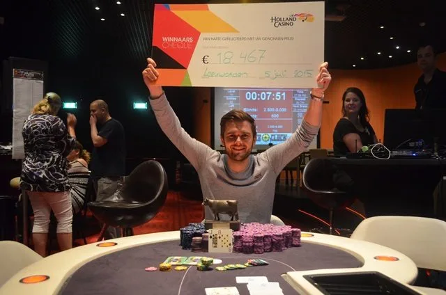 Winnaar 300 eu NLHE Main Event : Sten Koolhaas | 2015/07 - Leeuwarden Poker Series - 300 eu NLHE Main Event 