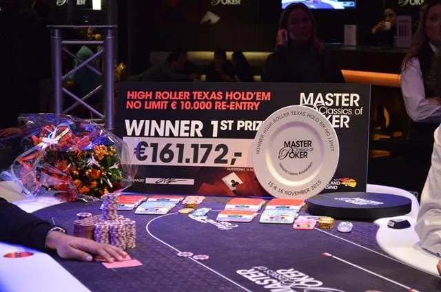 Daar ligt de prijs | 2015/11 - Master Classics of Poker - Event 4: €10.000 High Roller (Re-entry)