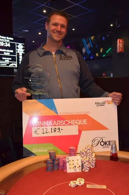 Tonnie Krijn wint €500 Progressive Bounty | 2016/02 - Rotterdam Poker Series - €500 NLHE Progressive Bounty