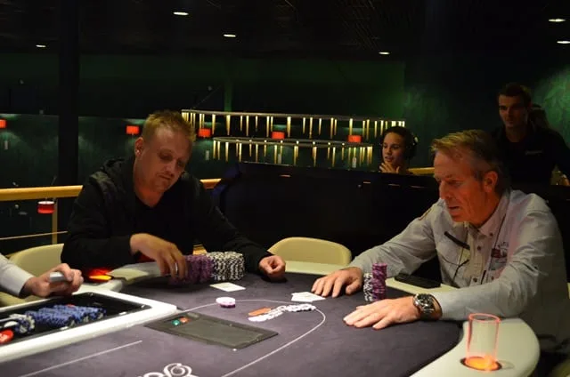 Patrick de Waegenaere en Bjorn Griese in heads up | 2016/08 - Venlo Poker Series - €1.000 Main Event Re-entry