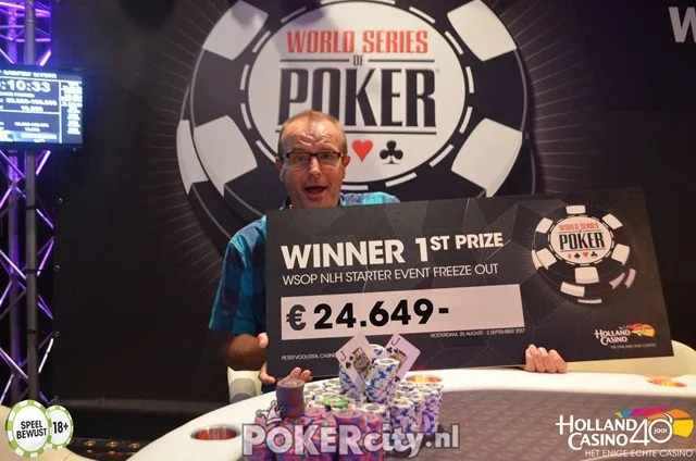 Sjef Crapts wint €440 Starter event! | 2017/08 - WSOP Circuit Rotterdam - #1 €440 WSOP NLHE Starter