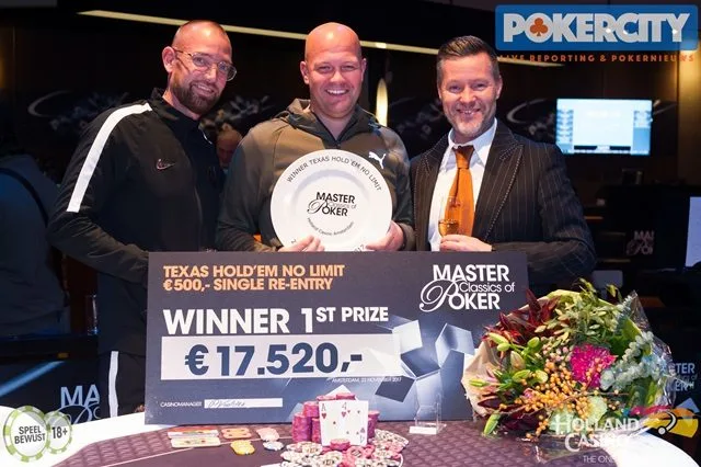 Winnaar €550 NLHE Single Re-entry: Mitch Vulperhorst | 2017/11 - Master Classics of Poker - €550 NLHE Single Re-entry