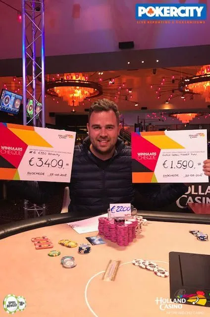 Yordy Bakker | 2018/05 - Enschede Poker Series - €330 NLHE Progressive Bounty 