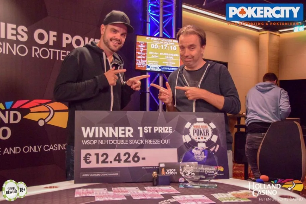 © 2026 Pokercity | Mark en Marcel heads-up! | 2018/08 - WSOP Circuit Rotterdam - €440 WSOP Circuit NLHE Double Stack FO - RING Mark en Marcel heads-up! | 2018/08 - WSOP Circuit Rotterdam - €440 WSOP Circuit NLHE Double Stack FO - RING