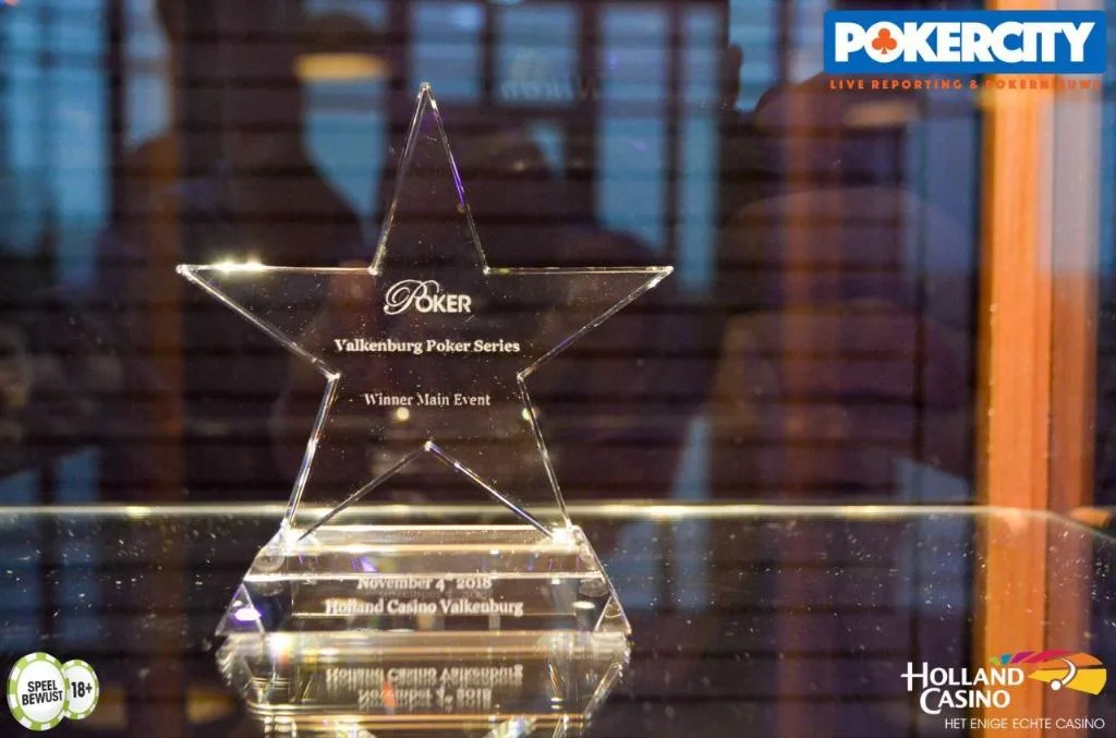 Valkenburg Poker Series 2018 winnaarstrofee | 2018/10 - Valkenburg Poker Series - €440 NLHE Main Event