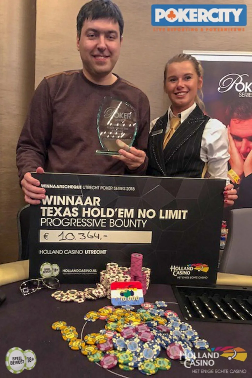 © 2026 Pokercity | 2018/01 - Utrecht Poker Series - €560 Progressive Bounty FO 2018/01 - Utrecht Poker Series - €560 Progressive Bounty FO
