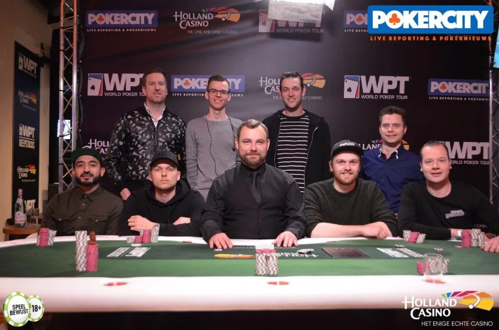 © 2026 Pokercity | Finaletafel WPT Warm-up event | 2018/04 - WPT Amsterdam - €330 WPT Warm-up Single Re-Entry Finaletafel WPT Warm-up event | 2018/04 - WPT Amsterdam - €330 WPT Warm-up Single Re-Entry