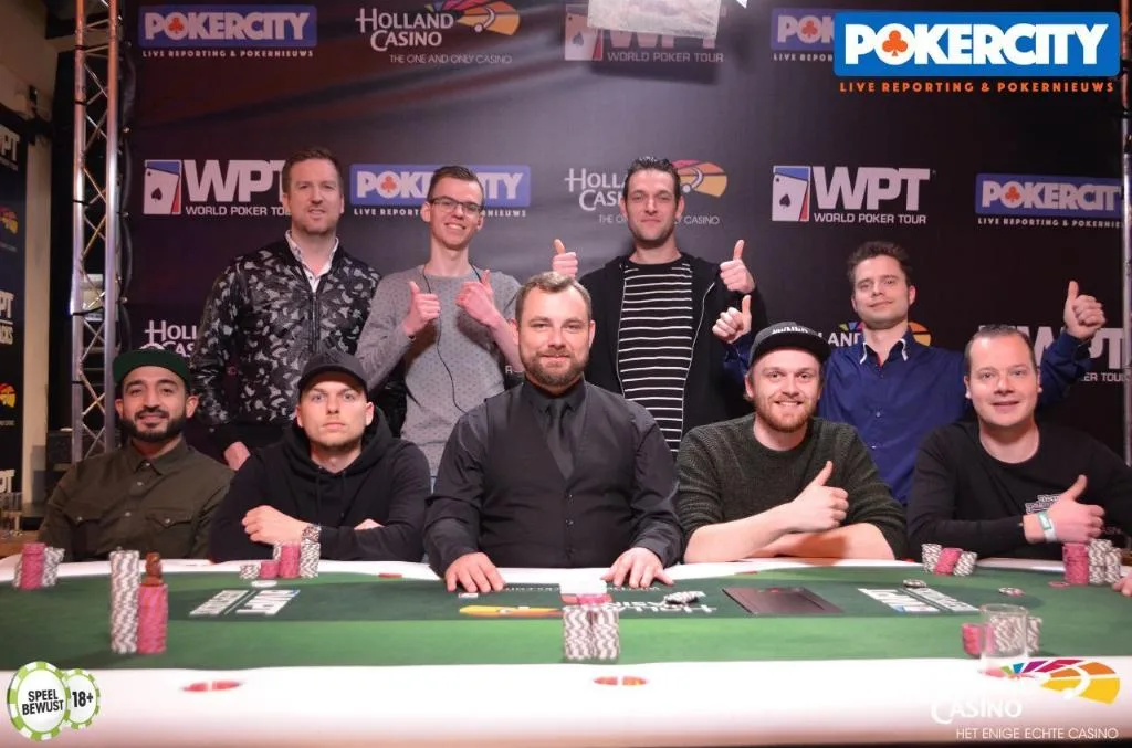 © 2026 Pokercity | Finaletafel WPT Warm-up event | 2018/04 - WPT Amsterdam - €330 WPT Warm-up Single Re-Entry Finaletafel WPT Warm-up event | 2018/04 - WPT Amsterdam - €330 WPT Warm-up Single Re-Entry