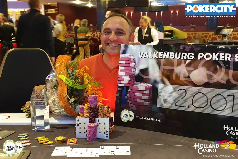 Winnaar €200 NLH Crazy Pineapple Freeze out: Eddy Leroy | 2019/10 - Valkenburg Poker Series - €200 NLH Crazy Pineapple Freeze out