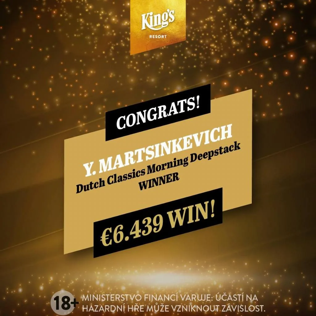 © 2026 Pokercity | 2019/01 - Dutch Classics - €165 Dutch Classics Early Morning Bounty 2019/01 - Dutch Classics - €165 Dutch Classics Early Morning Bounty