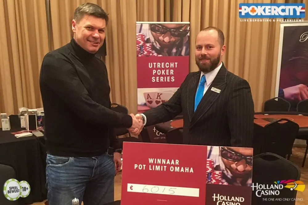 Winnaar #5 - €330 Pot Limit Omaha: P. Mykhaylenko | 2020/01 - Utrecht Poker Series - #5 - €330 Pot Limit Omaha