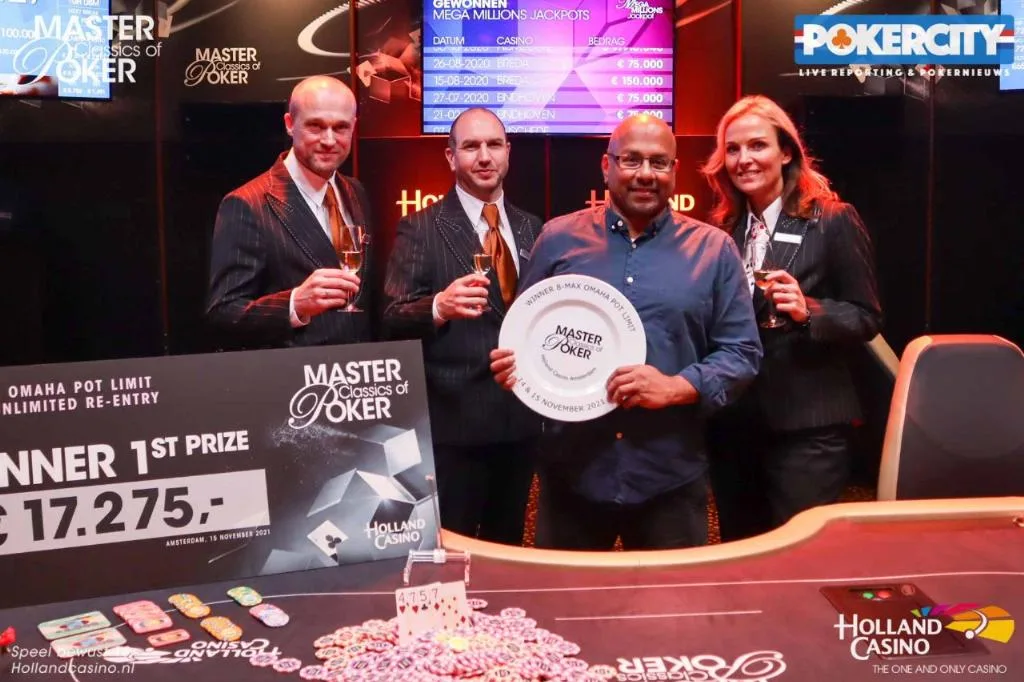© 2026 Pokercity | Winnaar #2 - €550 PLO 8-Max Unlimited Re-entry: Velupillai Kalahmohan | 2021/11 - Master Classics of Poker - #2 - €550 PLO 8-Max Unlimited Re-entry Winnaar #2 - €550 PLO 8-Max Unlimited Re-entry: Velupillai Kalahmohan | 2021/11 - Master Classics of Poker - #2 - €550 PLO 8-Max Unlimited Re-entry